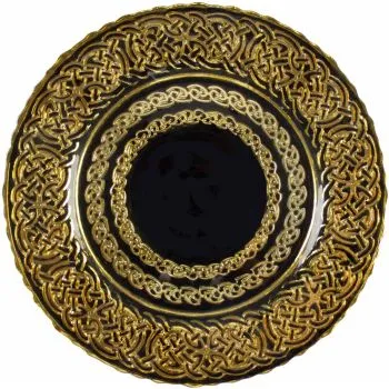 Renaissance Charger Plate (Black and Gold)